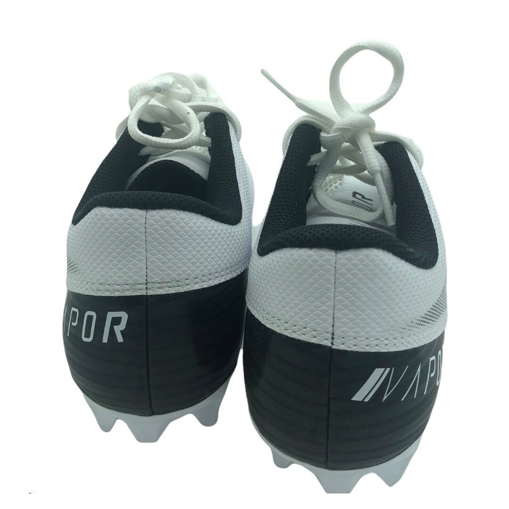 Nike‎ Vapor Edge Football Cleats White Black Low Top Kids Shoes - Picture 4 of 7